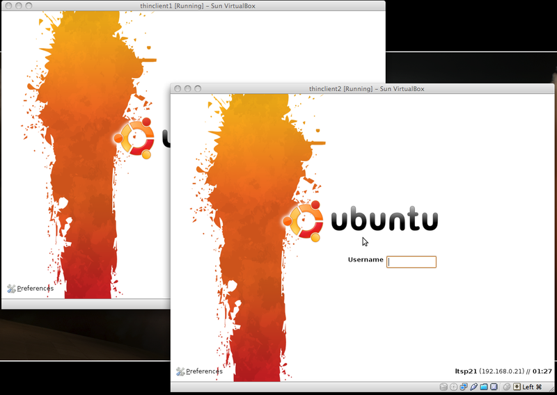 LTSP screenshot