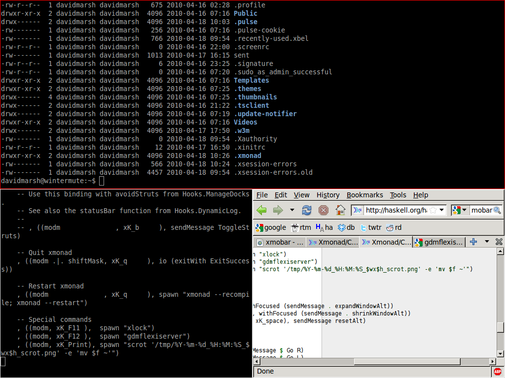 xmonad screenshot