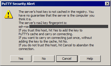 putty security alert