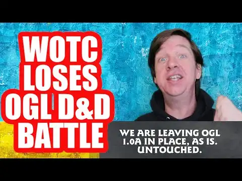 WOTC Loses OGL D&D Battle - Begs Players To Come Back | Hatcher Live